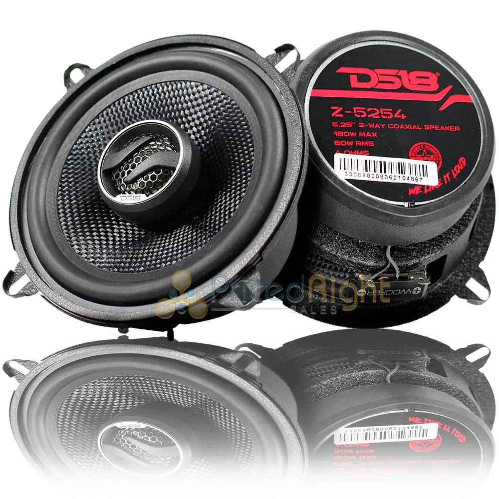 Ds18 Elite 5.25" 2 Way Coaxial Speakers 180 Watts 4 Ohm Zxi Series Zxi-5254 Pair 1