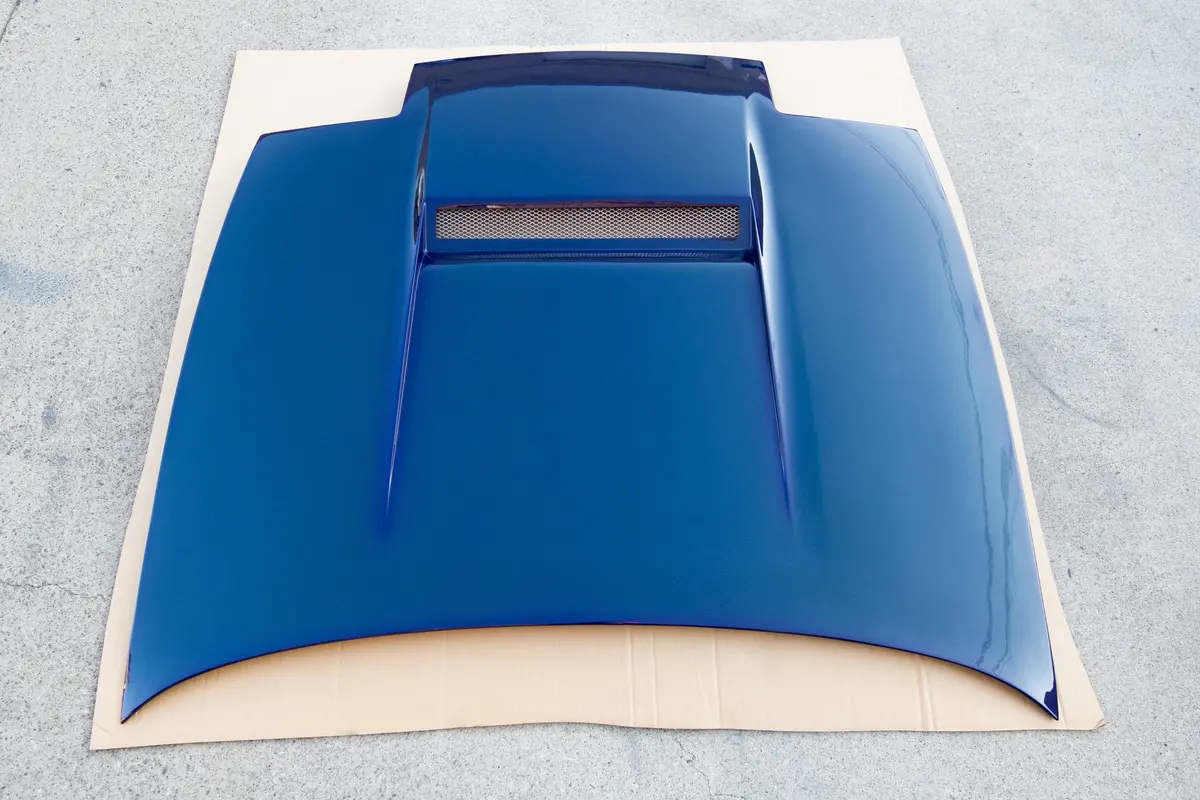 Nissan 180SX M-Sports Carbon Fiber Hood – Blue Finish