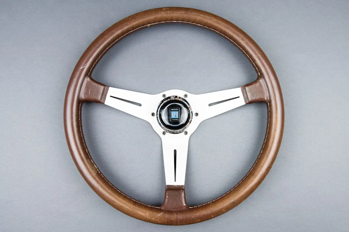 Nardi Classic Brown Leather Steering Wheel – 360mm Standard Diameter