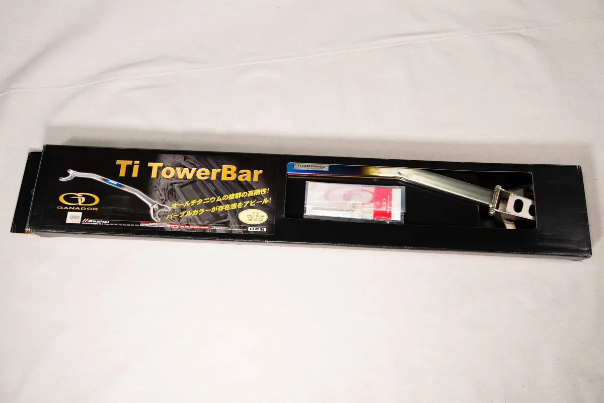 Subaru BH/BE Legacy Ganador Titanium Strut Tower Bar – Reinforced Chassis Brace