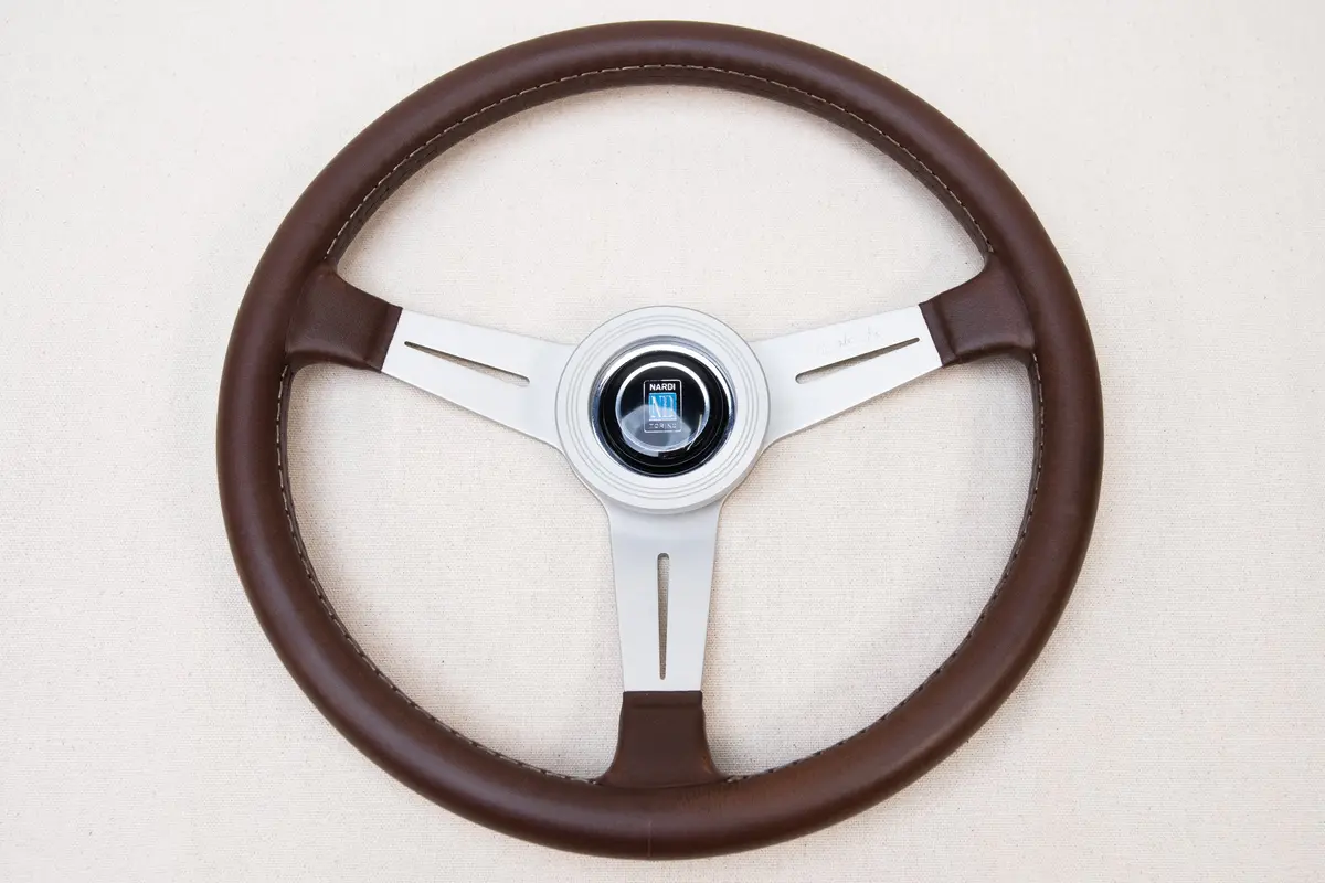 Nardi Classic Steering Wheel – 360mm, Brown Leather