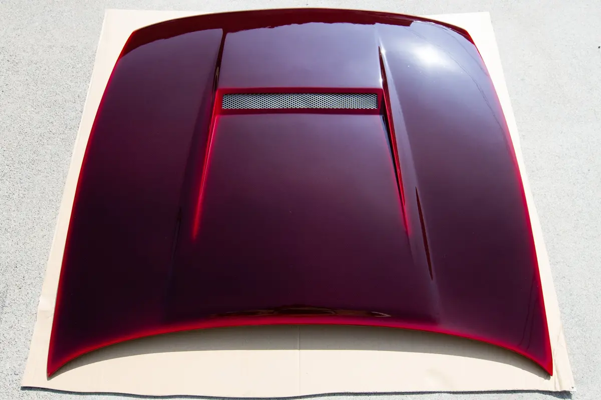 Nissan S13 Silvia Carbon Fiber Hood – Red M-Sports Design
