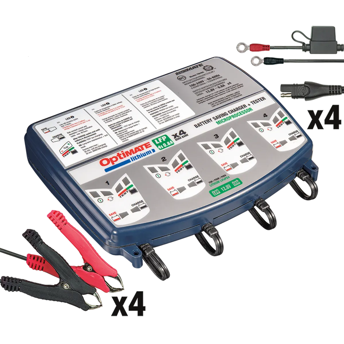 Tecmate - Optimate Lithium 4S 0.8A Quad 1