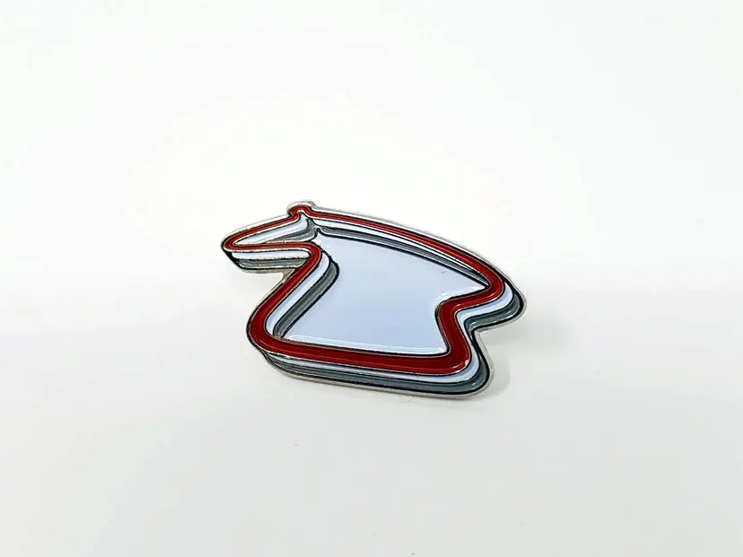 Track Design Lapel Pin 1