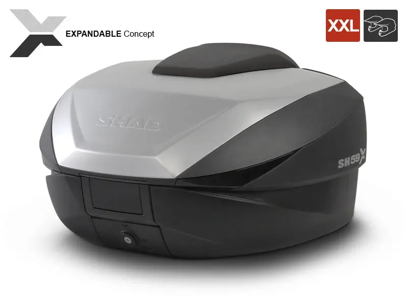 Shad - Sh59x Aluminium Expandable Top Case 1