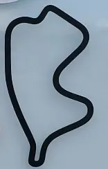 4" Track Outline Sticker 1