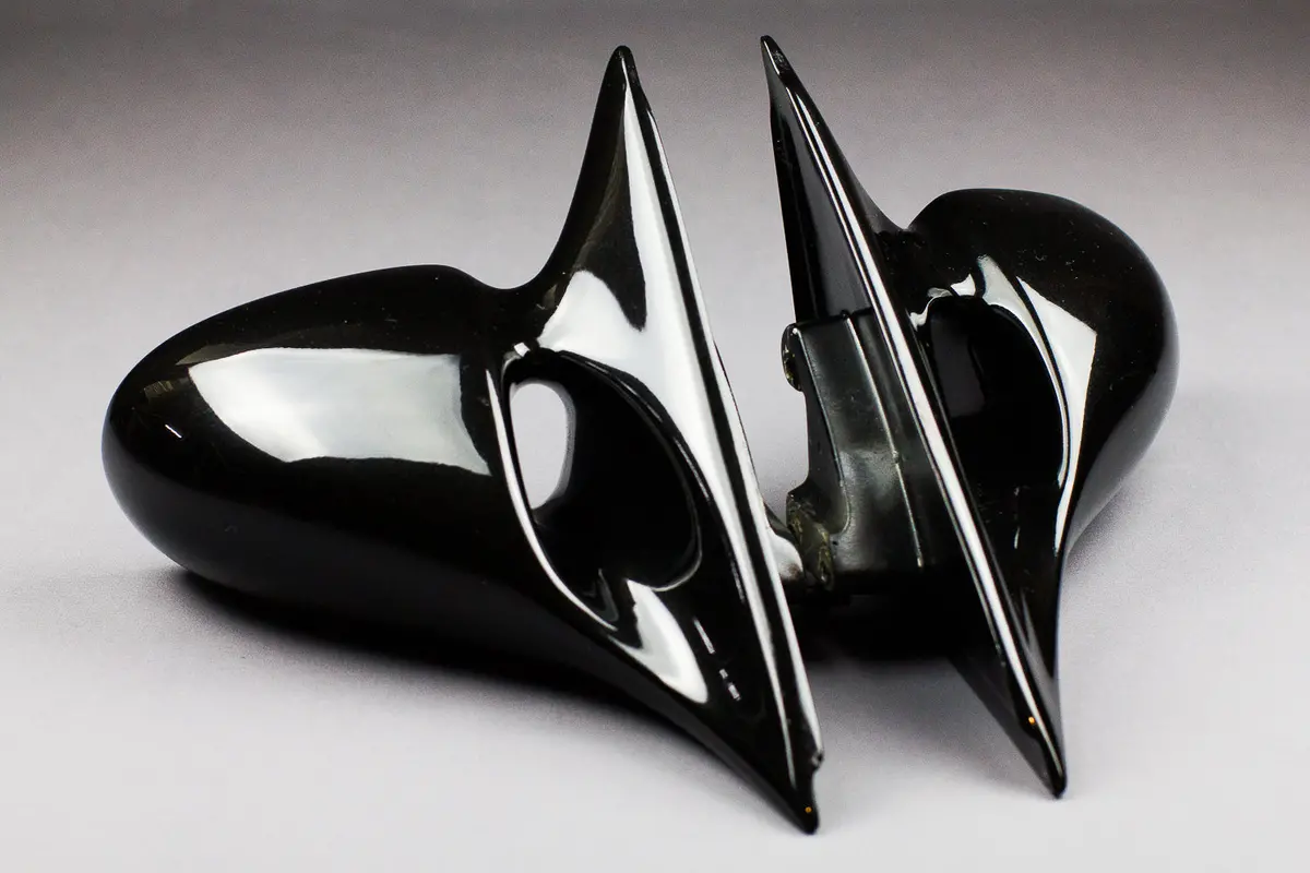 Nissan 300ZX (Z32) AB FLUG Power Aero Mirrors – High-Gloss Black Finish